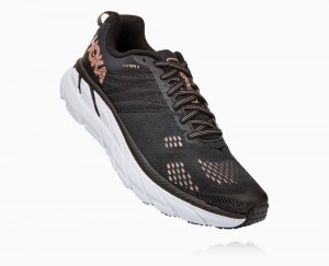 Hoka Clifton 6 Black / Rose Gold | 92386SJHG