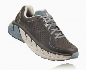 Hoka Gaviota Leather Grey | 61752NGKB