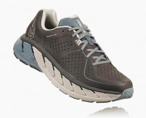 Hoka Gaviota Leather Grey | 86709HGVB