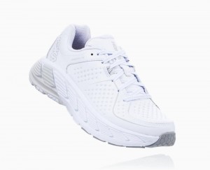 Hoka Gaviota Leather White | 62193BSNE