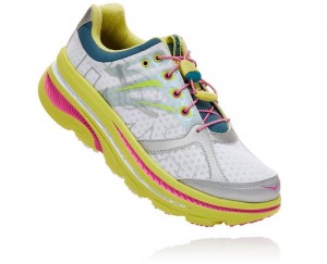 Hoka Outdoor Voices Bondi B Light Green / Pink | 85702TIDG