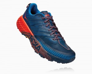 Hoka Speedgoat 4 Wide Blue / Red | 42635COID