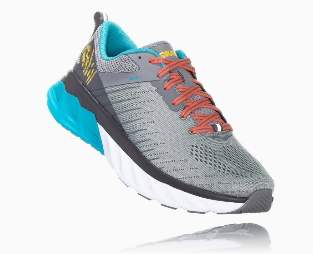 Hoka Arahi 3 Grey / Blue | 16423KFTL