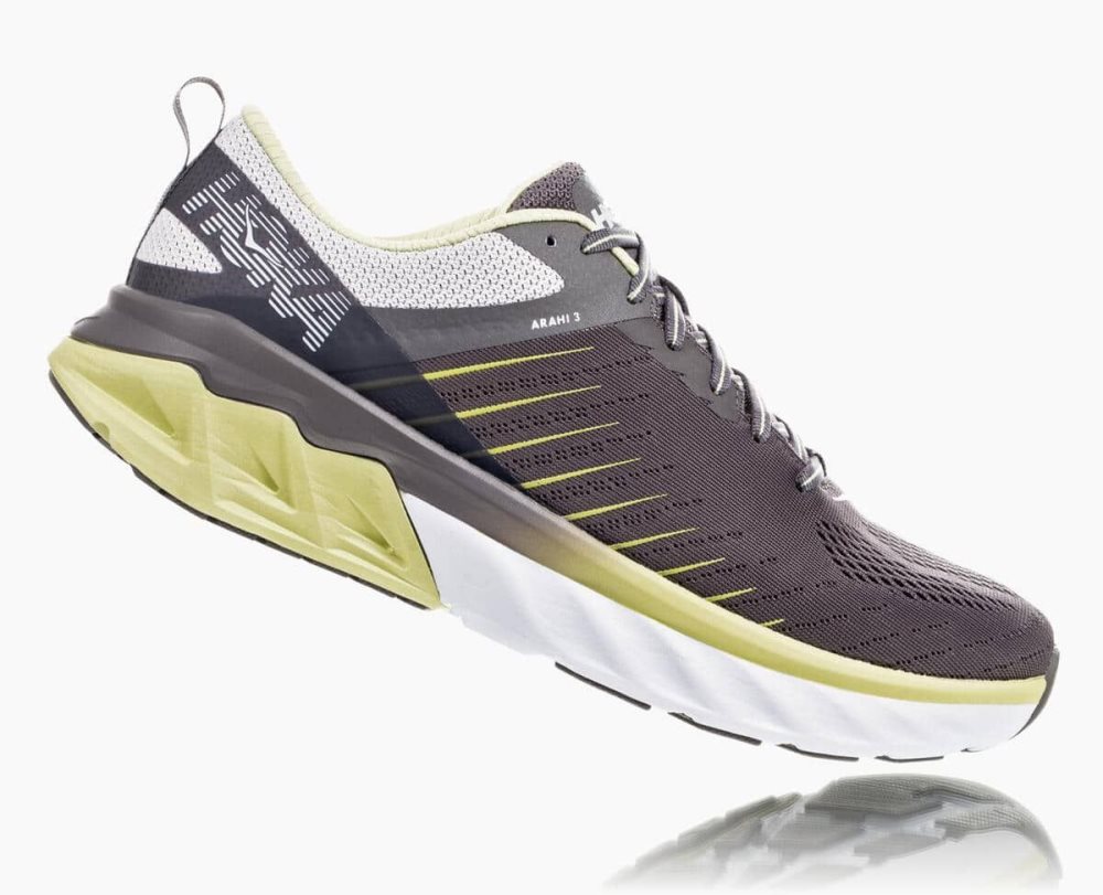 Hoka Arahi 3 Grey / Light Green | 46309MPDS