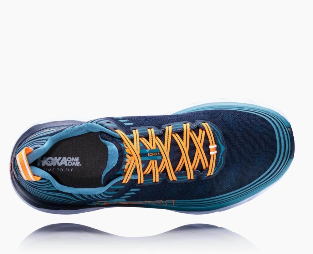 Hoka Bondi 6 Black / Blue | 53026DHKY