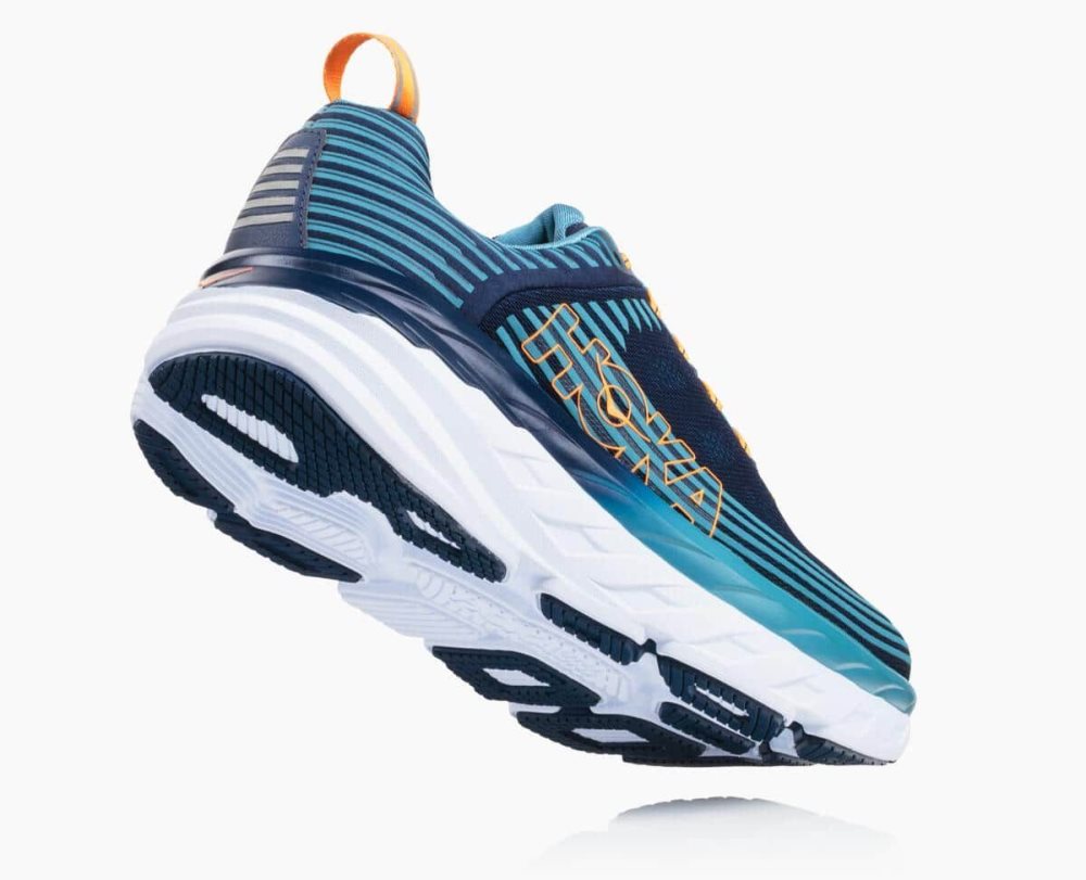 Hoka Bondi 6 Wide Black / Blue | 92740LWIZ