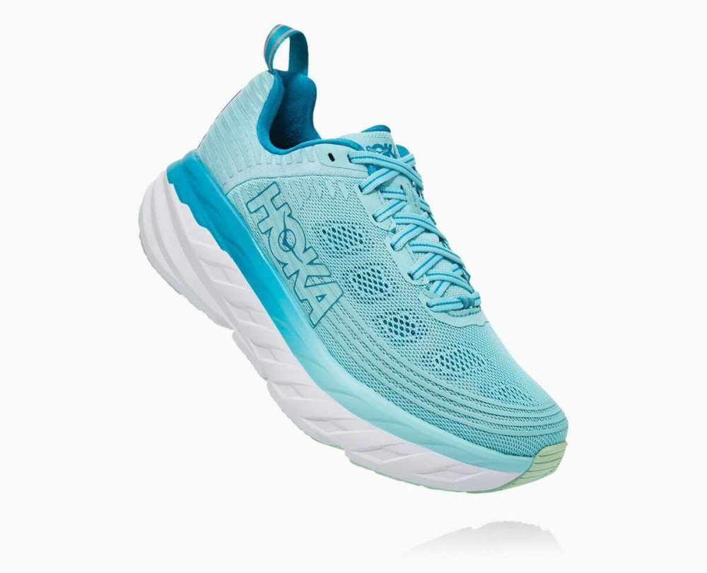 Hoka Bondi 6 Wide Brown / Blue | 94815XICN