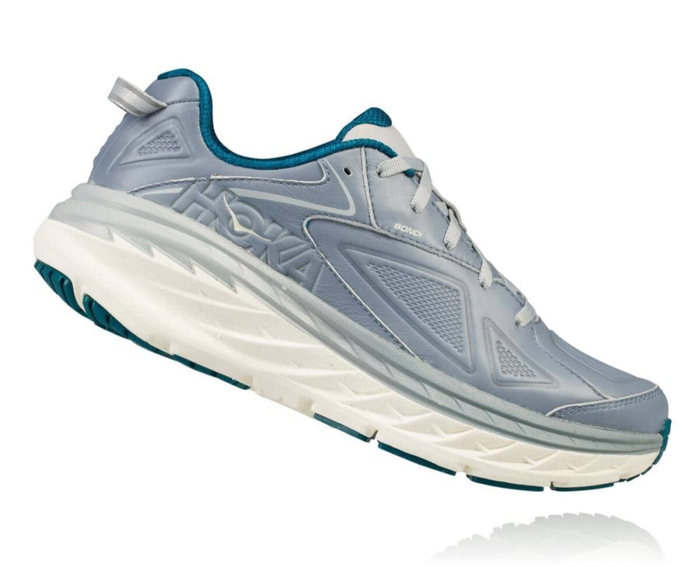 Hoka Bondi Leather Tradewinds | 04163HKOI