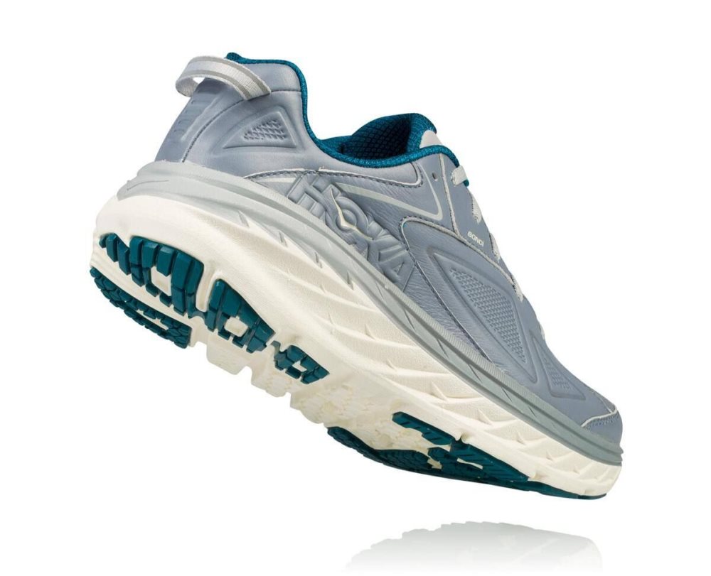 Hoka Bondi Leather Tradewinds | 04163HKOI