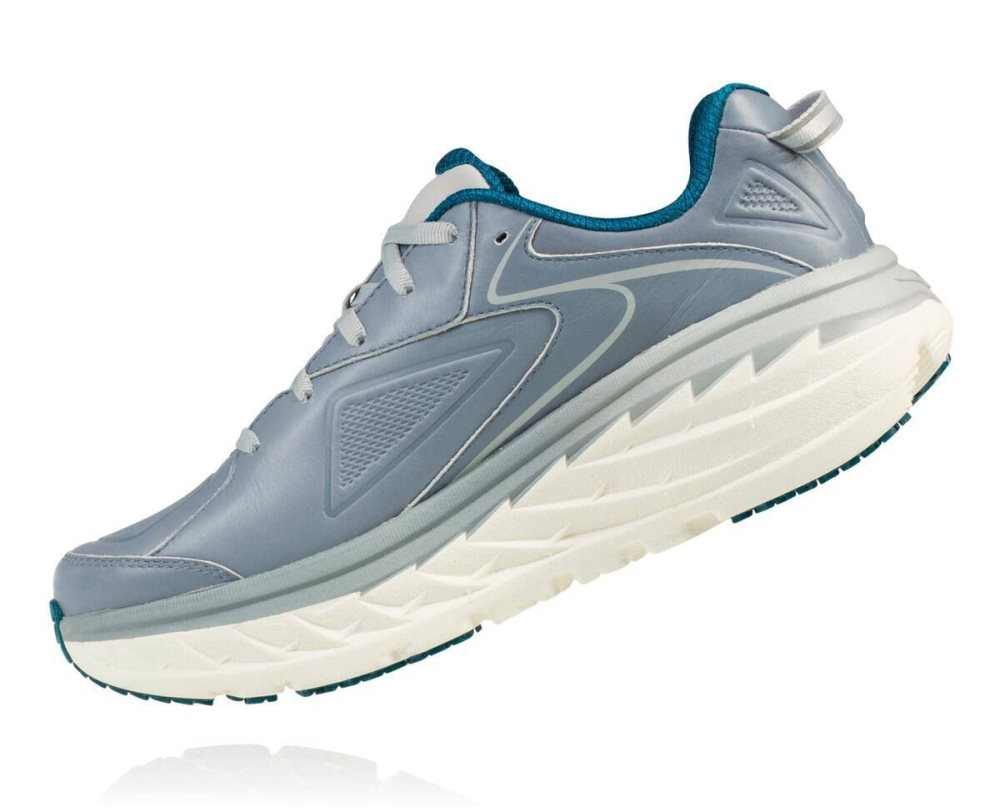 Hoka Bondi Leather Tradewinds | 04163HKOI