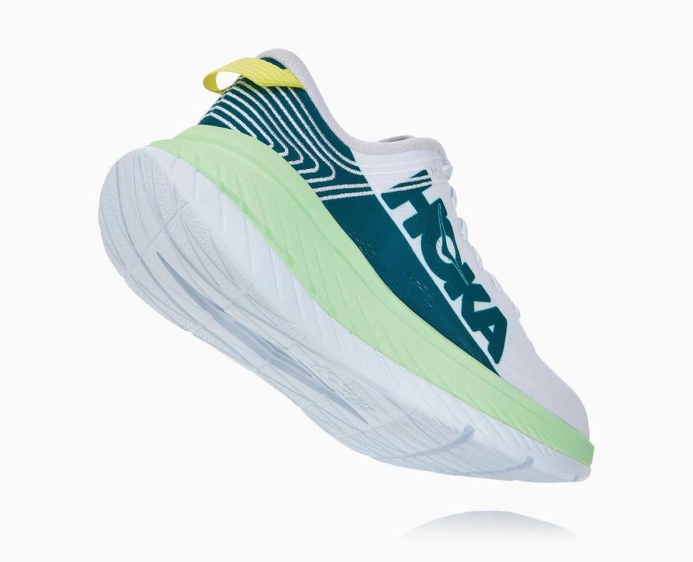 Hoka Carbon X Green Grey / White | 24853XJQF