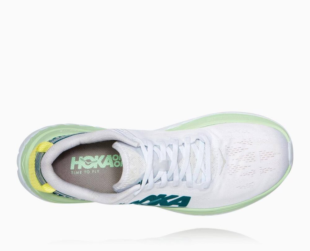 Hoka Carbon X Green Grey / White | 24853XJQF