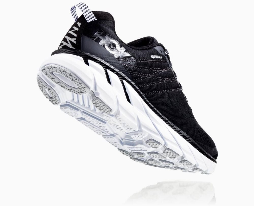 Hoka Clifton 6 Black / White | 24673VUNL