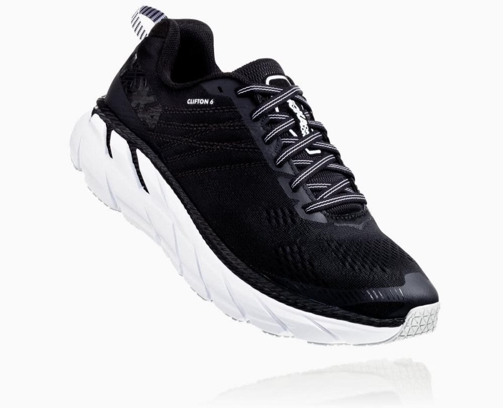 Hoka Clifton 6 Black / White | 37621MBZA