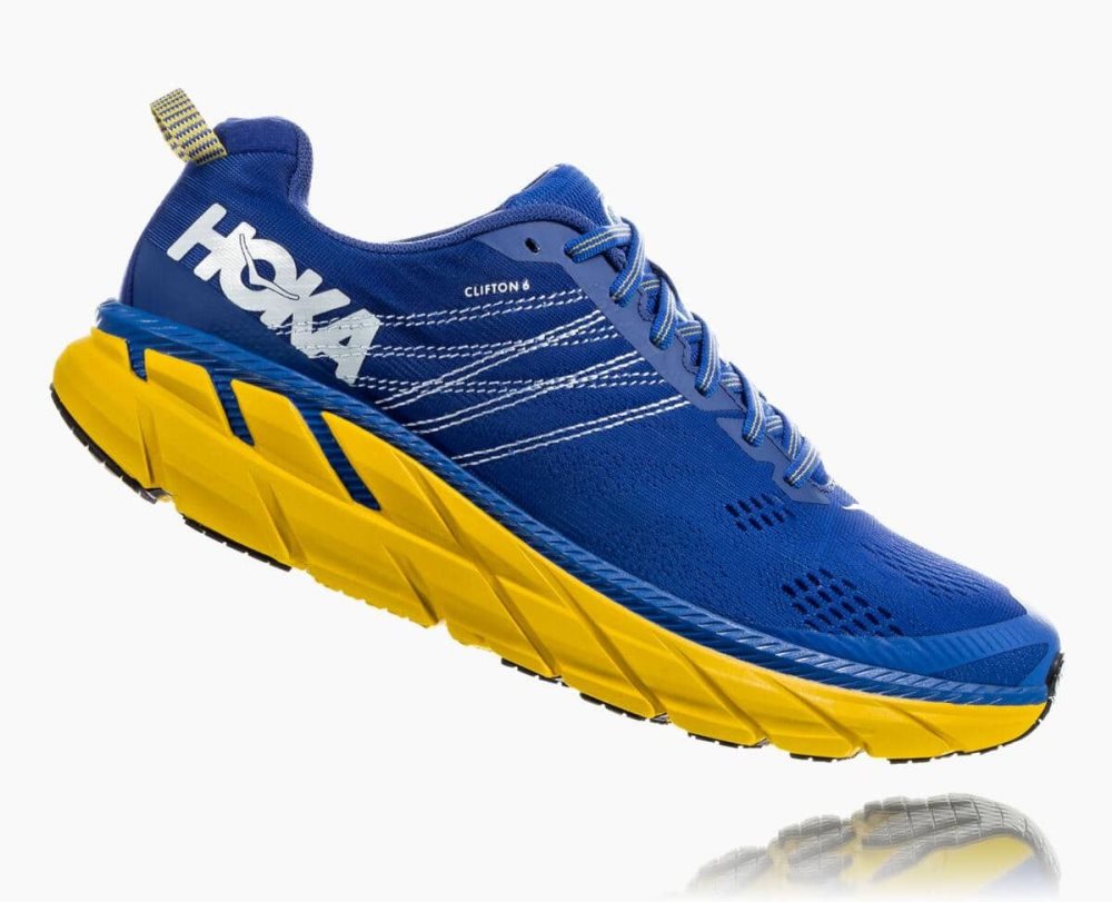 Hoka Clifton 6 Blue / Lemon | 36549NDGF