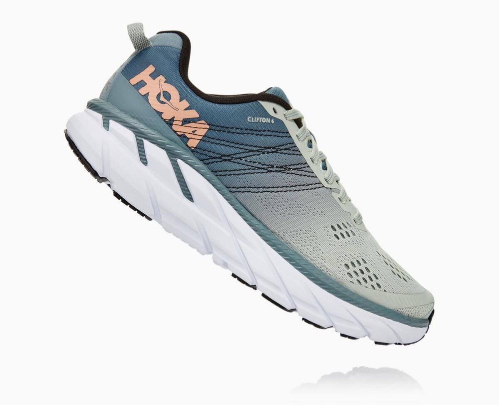 Hoka Clifton 6 Lead/Sea Foam | 93201MTLW