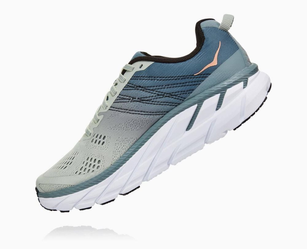 Hoka Clifton 6 Lead/Sea Foam | 93201MTLW