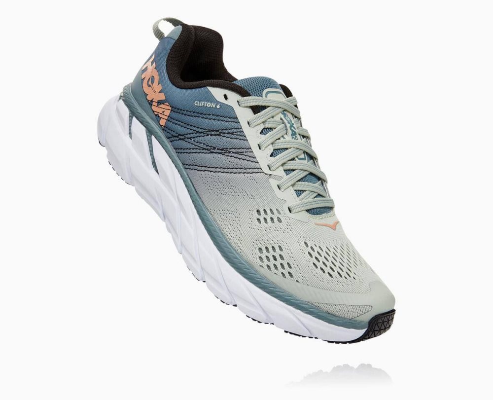 Hoka Clifton 6 Lead/Sea Foam | 93201MTLW