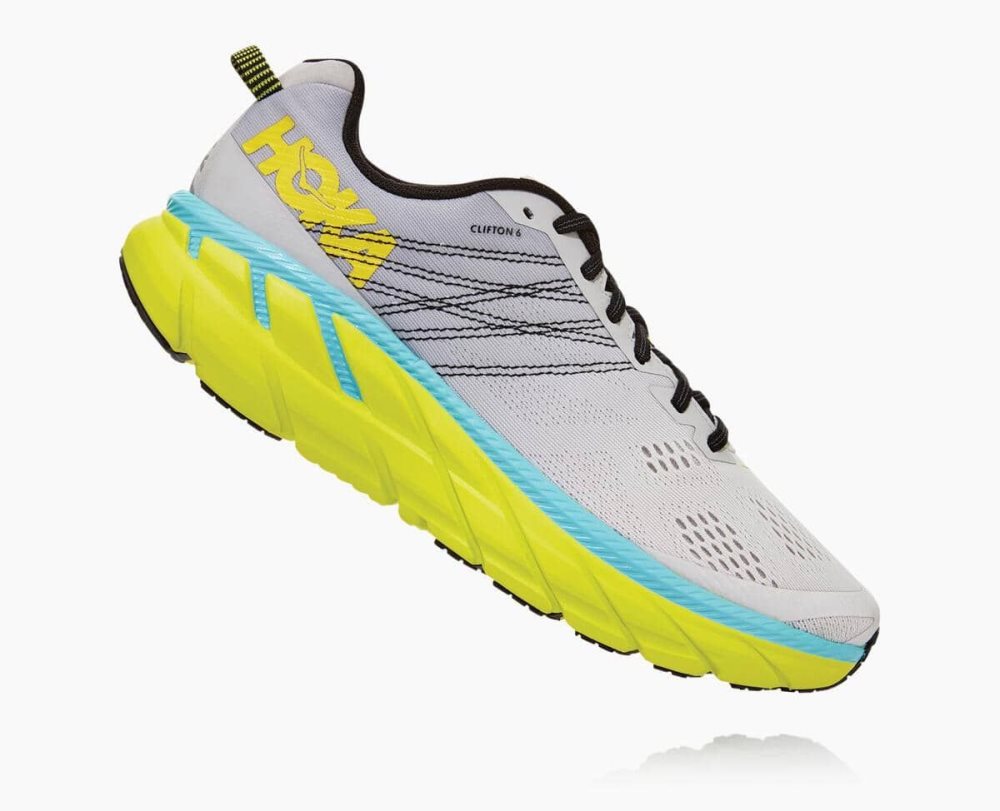 Hoka Clifton 6 Lunar Rock/Nimbus Cloud | 23591CFZQ