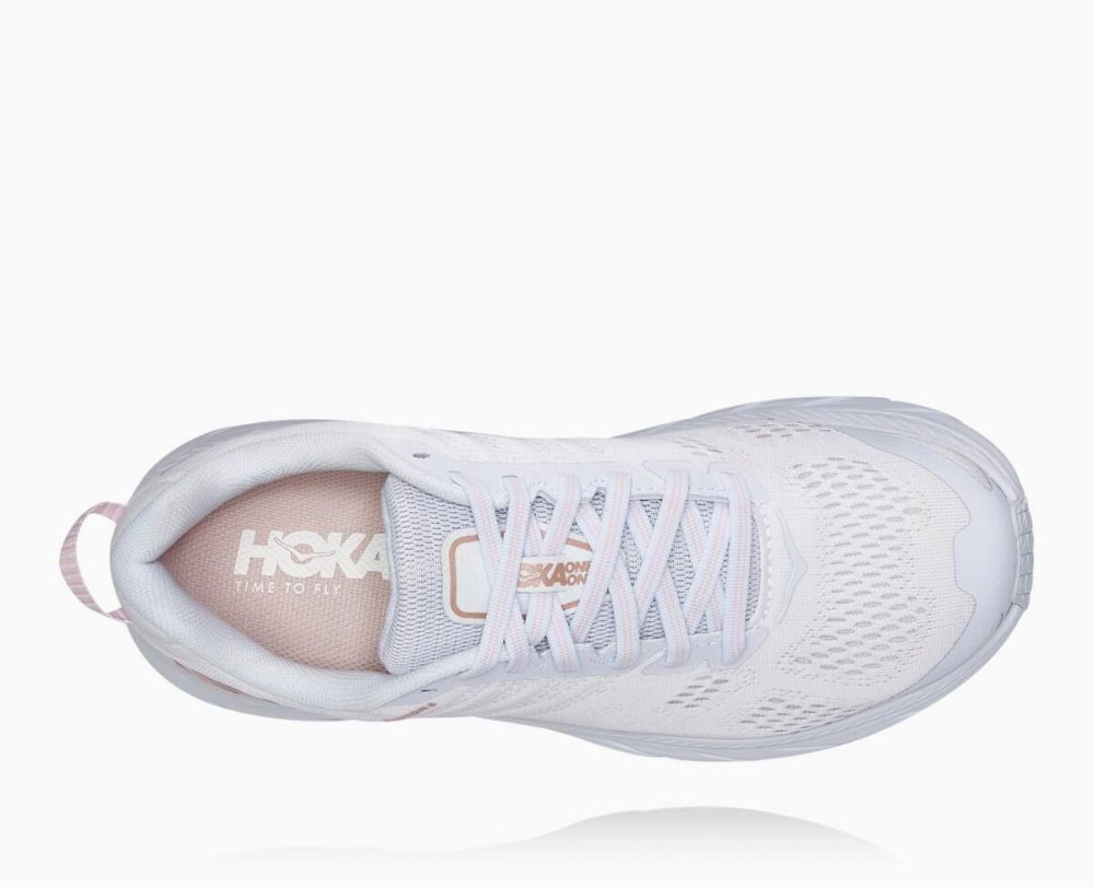 Hoka Clifton 6 White / Rose Gold | 80762KIPG