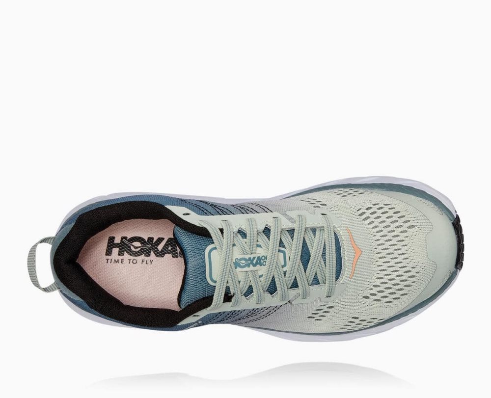 Hoka Clifton 6 Wide Lead/Sea Foam | 05931JLFW