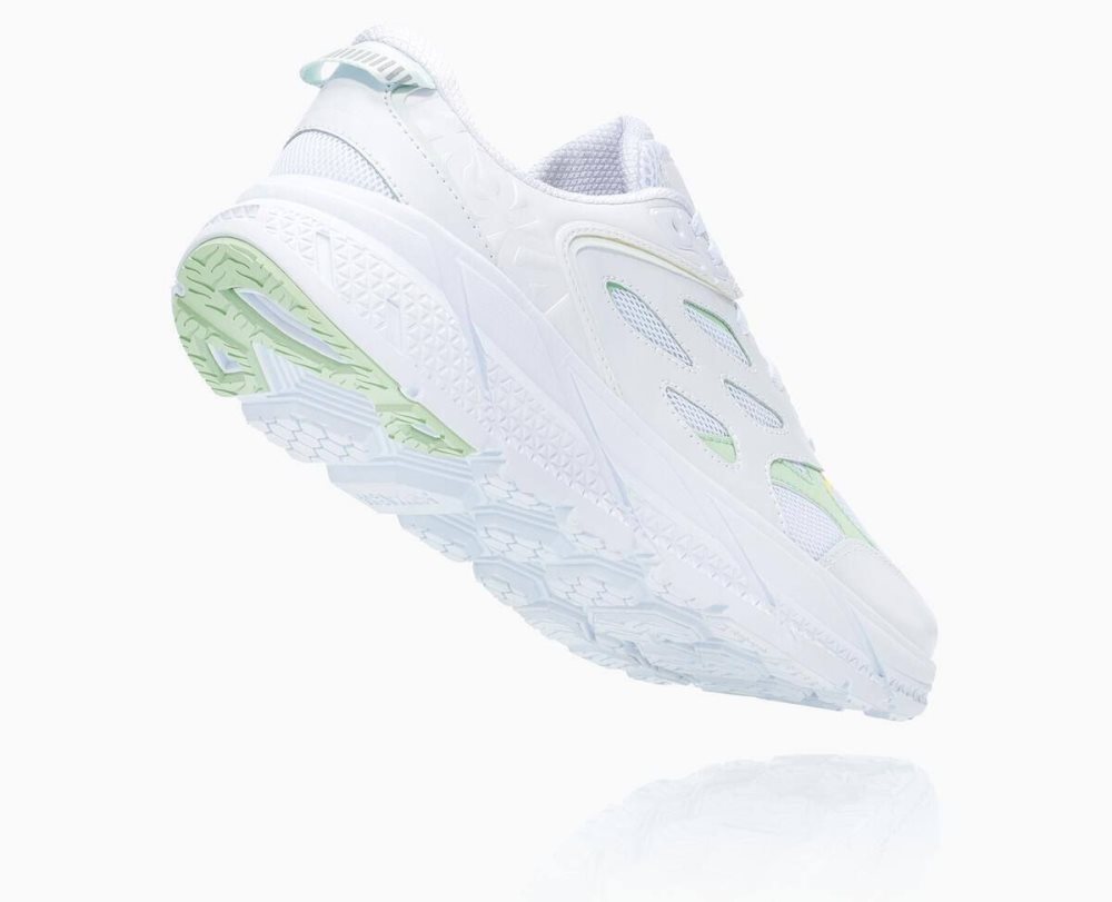 Hoka Clifton L White / Green Grey | 53489VJBG