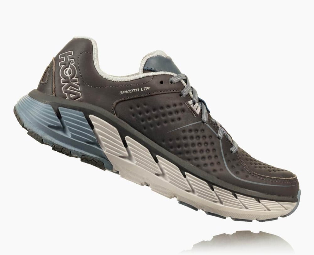 Hoka Gaviota Leather Grey | 86709HGVB