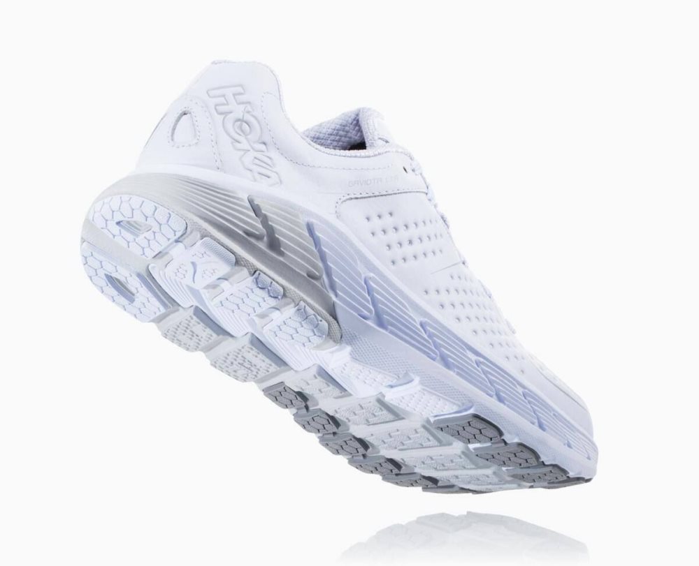 Hoka Gaviota Leather White | 62193BSNE