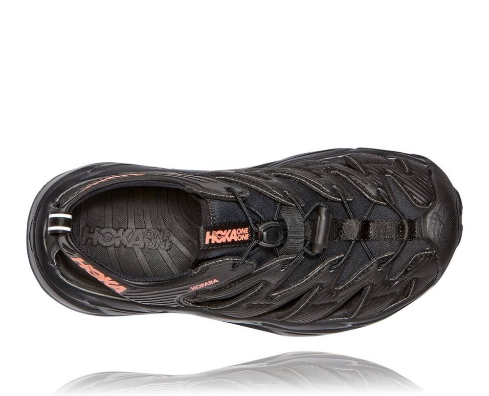 Hoka Hopara Black / Coral | 32048VQYA