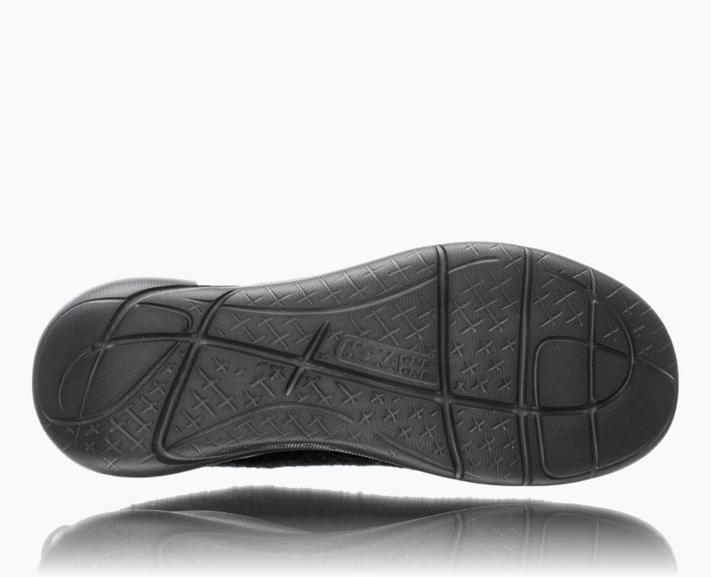 Hoka Hupana Flow Wool Black / Dark Grey | 52903ZUOL