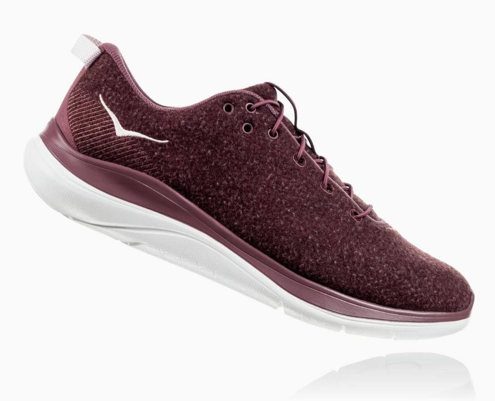 Hoka Hupana Flow Wool Rose Brown / Brown | 45017PGBJ