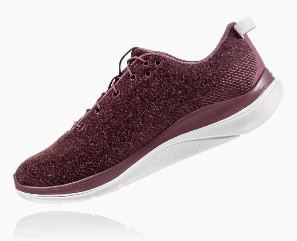 Hoka Hupana Flow Wool Rose Brown / Brown | 45017PGBJ