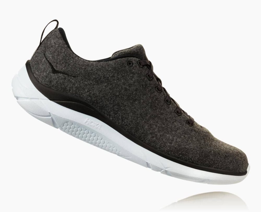 Hoka Hupana Wool Grey / White | 74895YGES