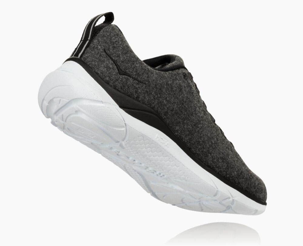 Hoka Hupana Wool Grey / White | 74895YGES