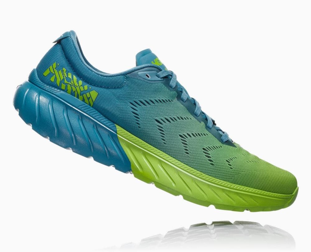 Hoka Mach 2 Blue / Light Green | 16950ZLGV