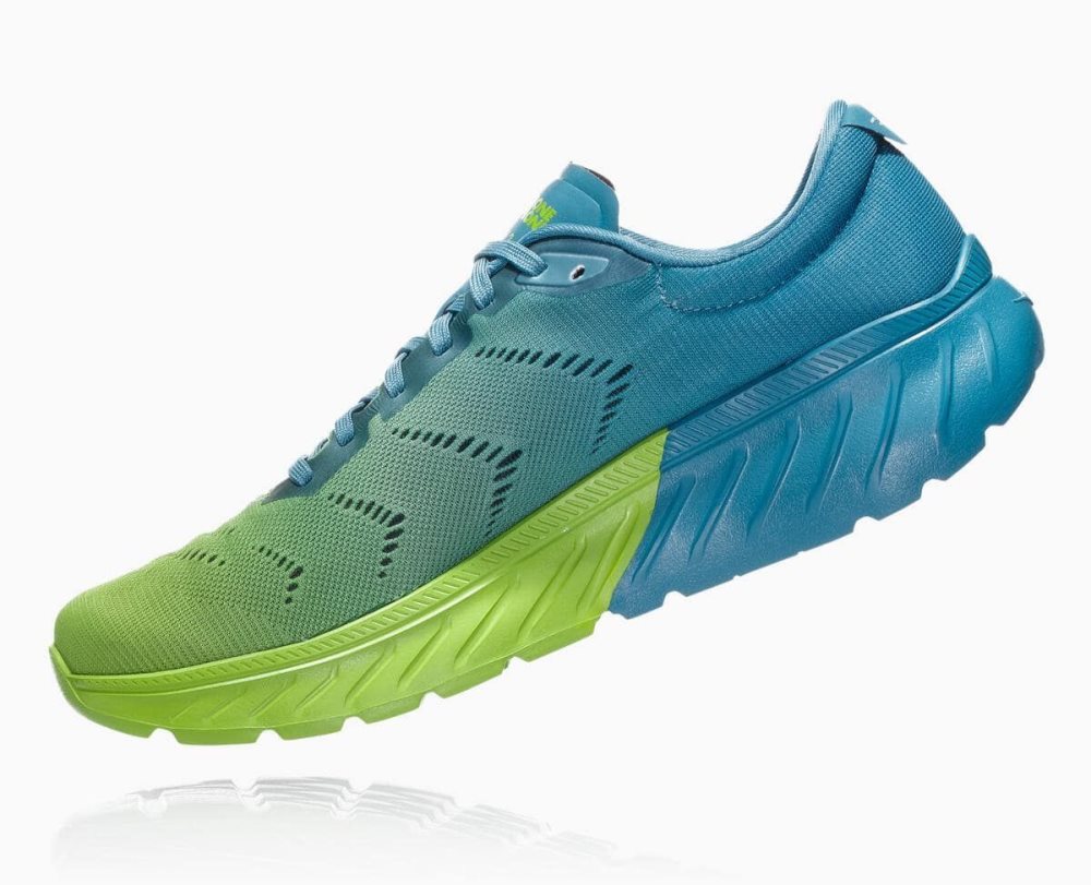 Hoka Mach 2 Blue / Light Green | 16950ZLGV