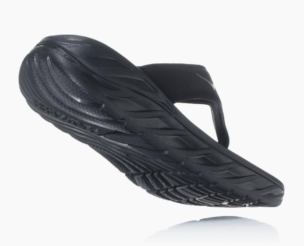 Hoka ORA Black / Dark Grey | 73569EMVQ