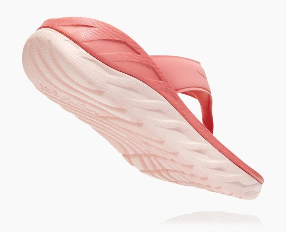 Hoka ORA Flip Pink Light Blue | 42758AYTH