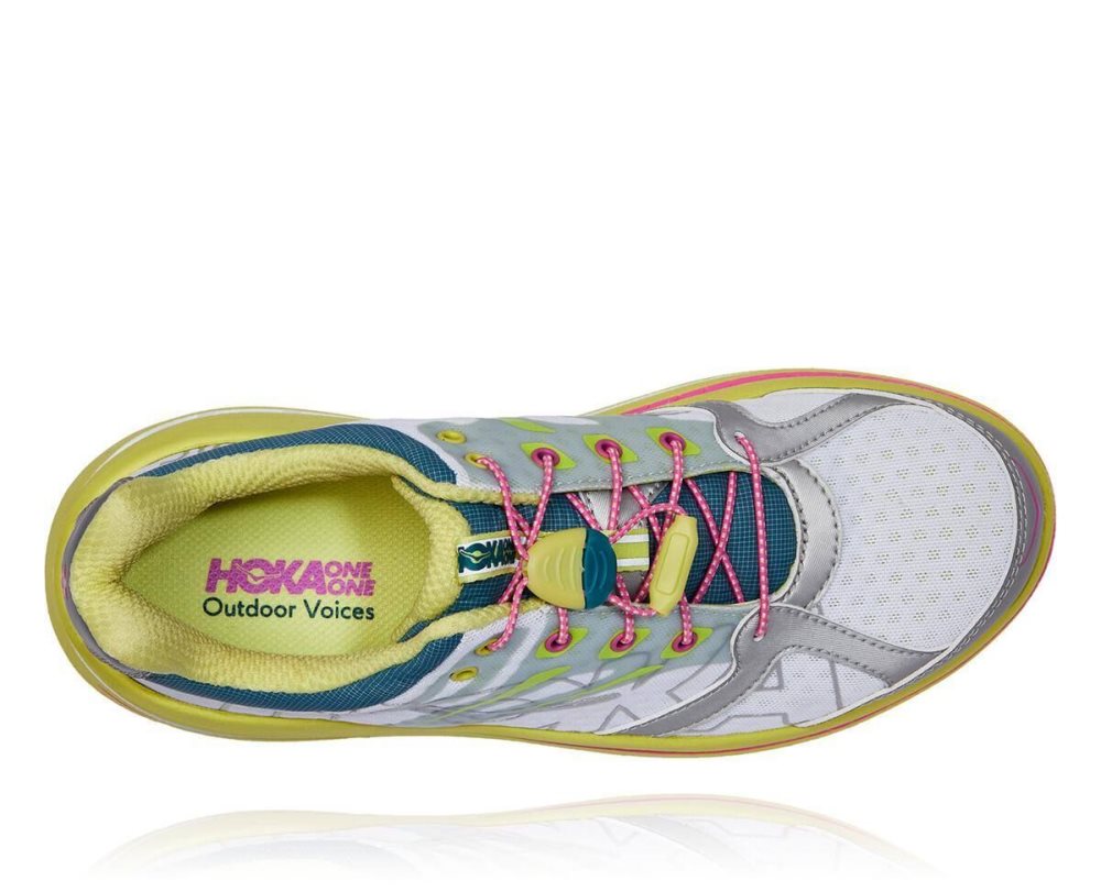 Hoka Outdoor Voices Bondi B Light Green / Pink | 85702TIDG