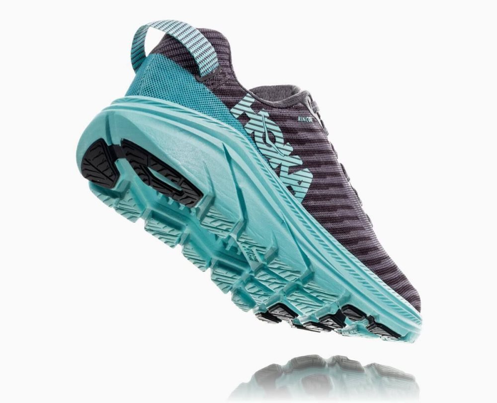 Hoka Rincon Grey / Light Turquoise Blue | 17430JYFM