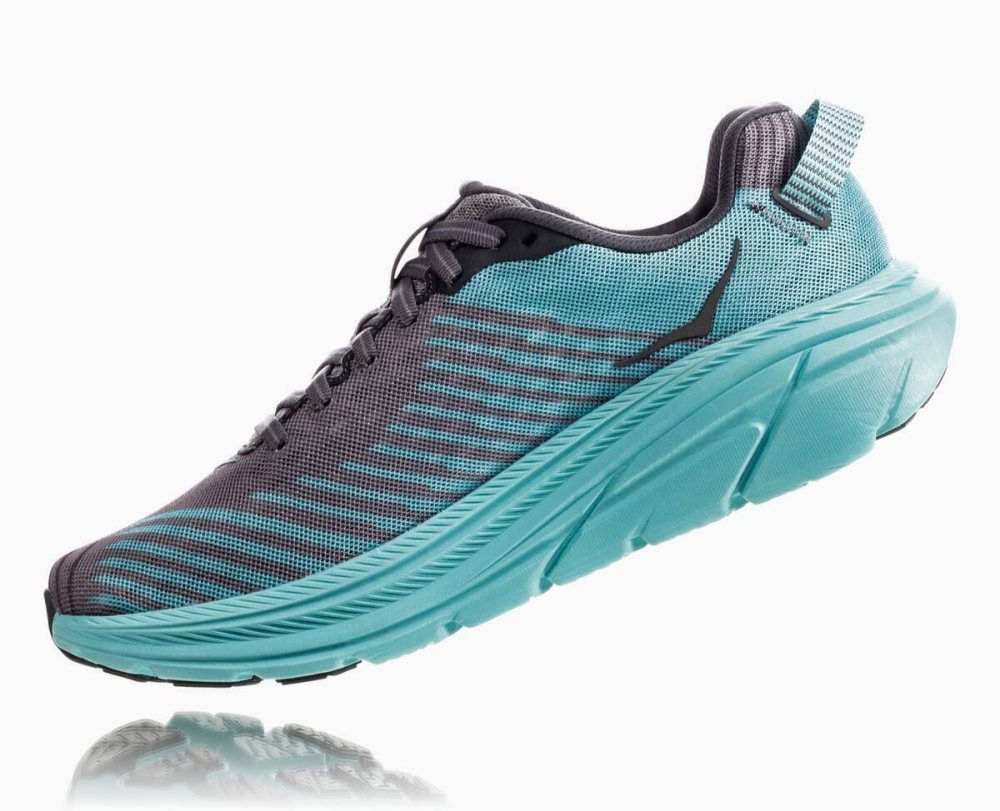 Hoka Rincon Grey / Light Turquoise Blue | 17430JYFM