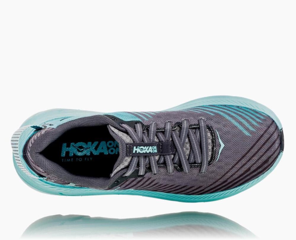 Hoka Rincon Grey / Light Turquoise Blue | 17430JYFM