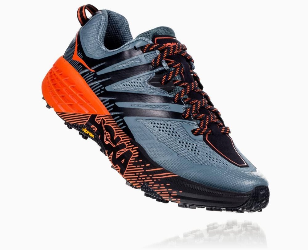 Hoka Speedgoat 3 Stormy Weather/Tangerine Tango | 45163JTUE