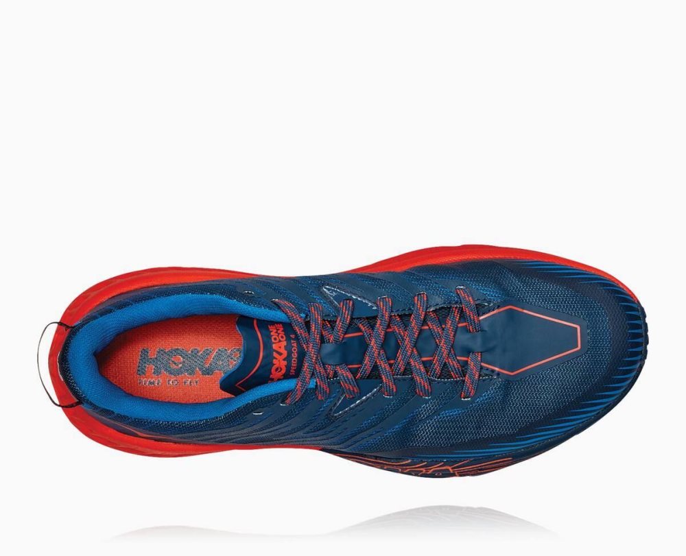 Hoka Speedgoat 4 Blue / Red | 31948AJBM