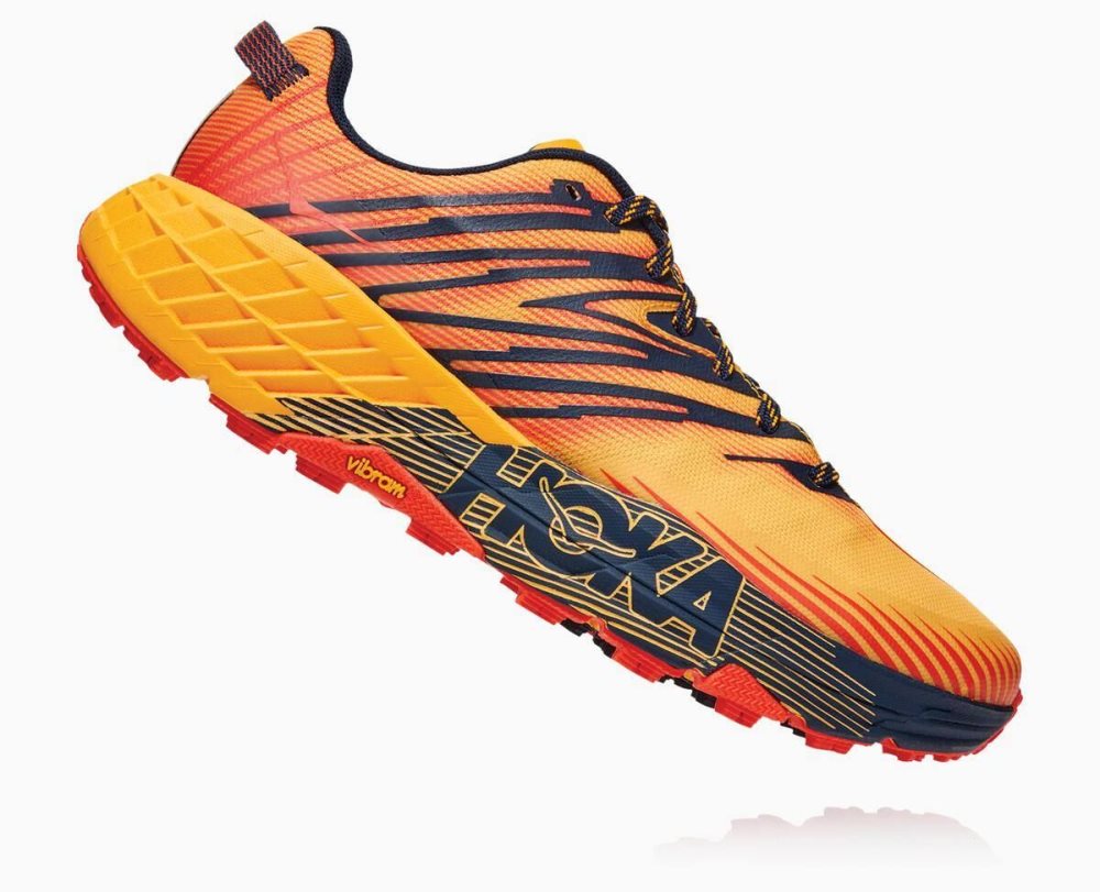 Hoka Speedgoat 4 Gold / Black | 13825ZXEI