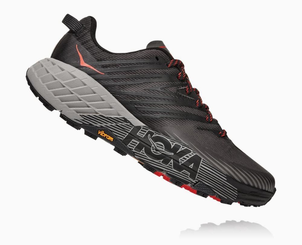 Hoka Speedgoat 4 Wide Dark Grey / Dark Grey | 74862NBZD