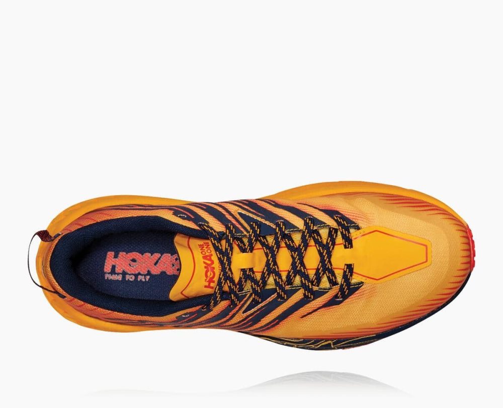 Hoka Speedgoat 4 Wide Gold / Black | 43579PAYS