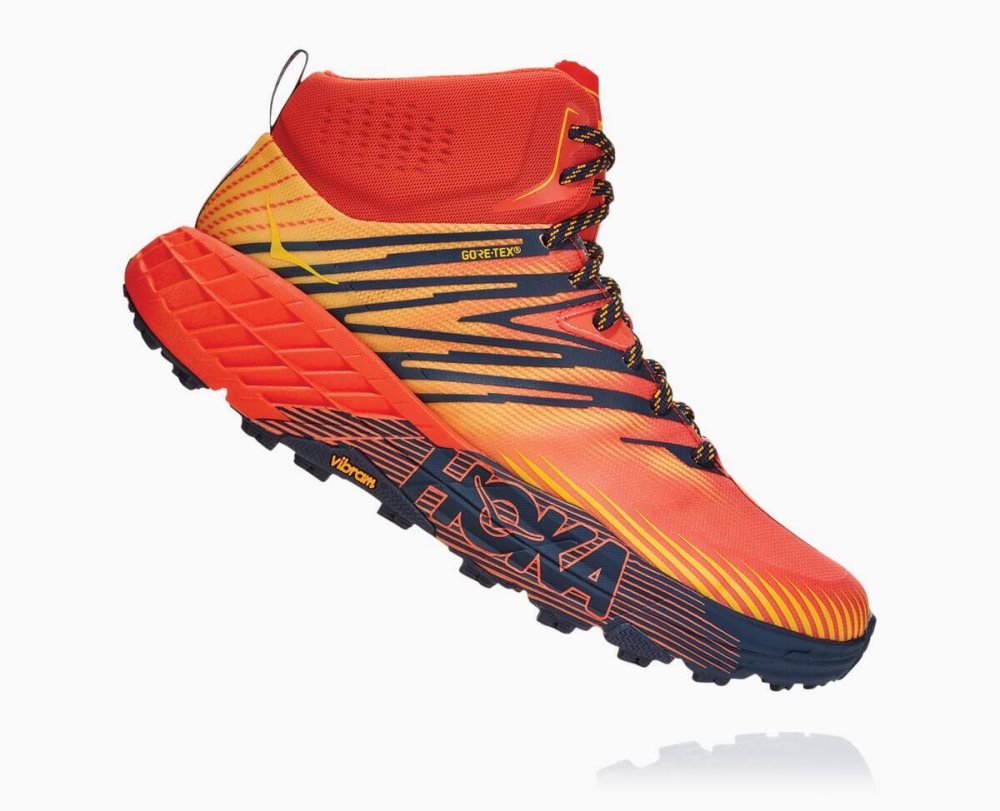 Hoka Speedgoat Mid GORE Red / Gold | 08524AIGE