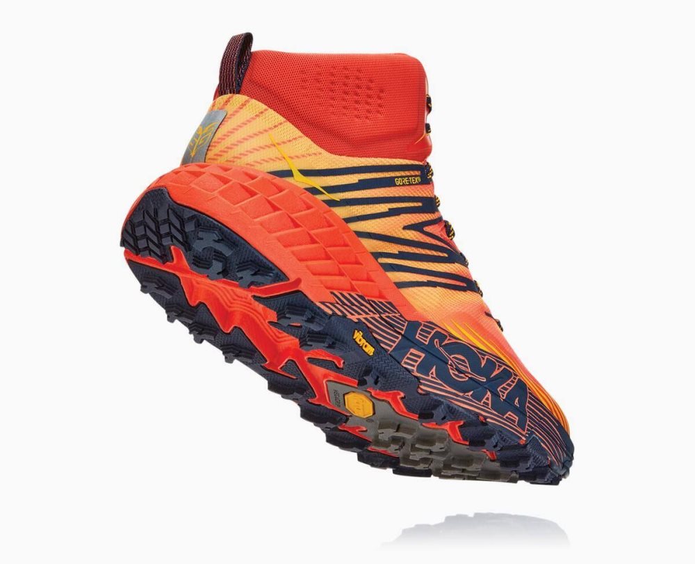 Hoka Speedgoat Mid GORE Red / Gold | 08524AIGE