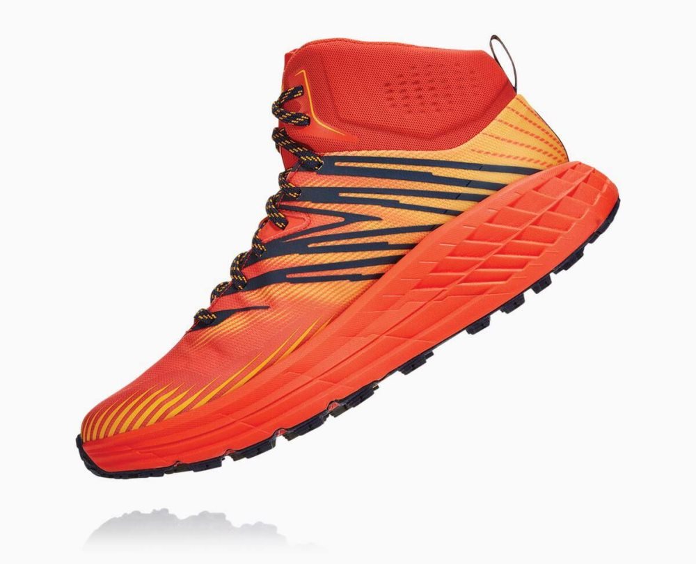 Hoka Speedgoat Mid GORE Red / Gold | 08524AIGE